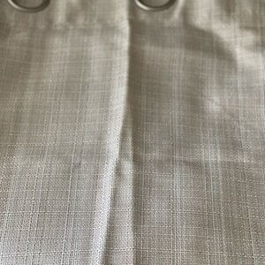 Brand new curtains. Color Oatmeal, size 85’ length , width 40”